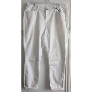 Copper Flash Womens 16W Curvy Ankle Skinny White Premium Denim (TINY FLAW)